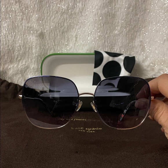 kate spade Accessories - kate spade ombre lense Sunglasses with Floral Temples NEW with case & a dustbag